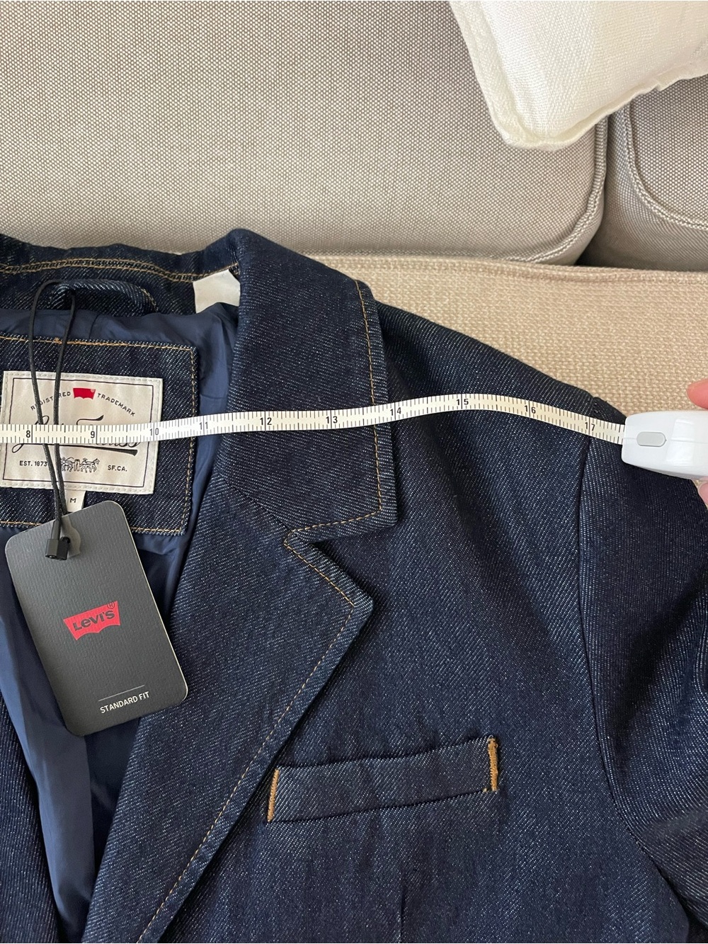 Levi’s Stella Relaxed Denim Blazer - Picture 10 of 12